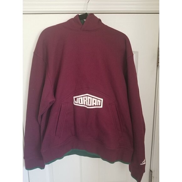 JORDAN Sport DNA Men's Pullover Hoodie  Size: Large  Color: Bordeaux/Whi… - Picture 1 of 12